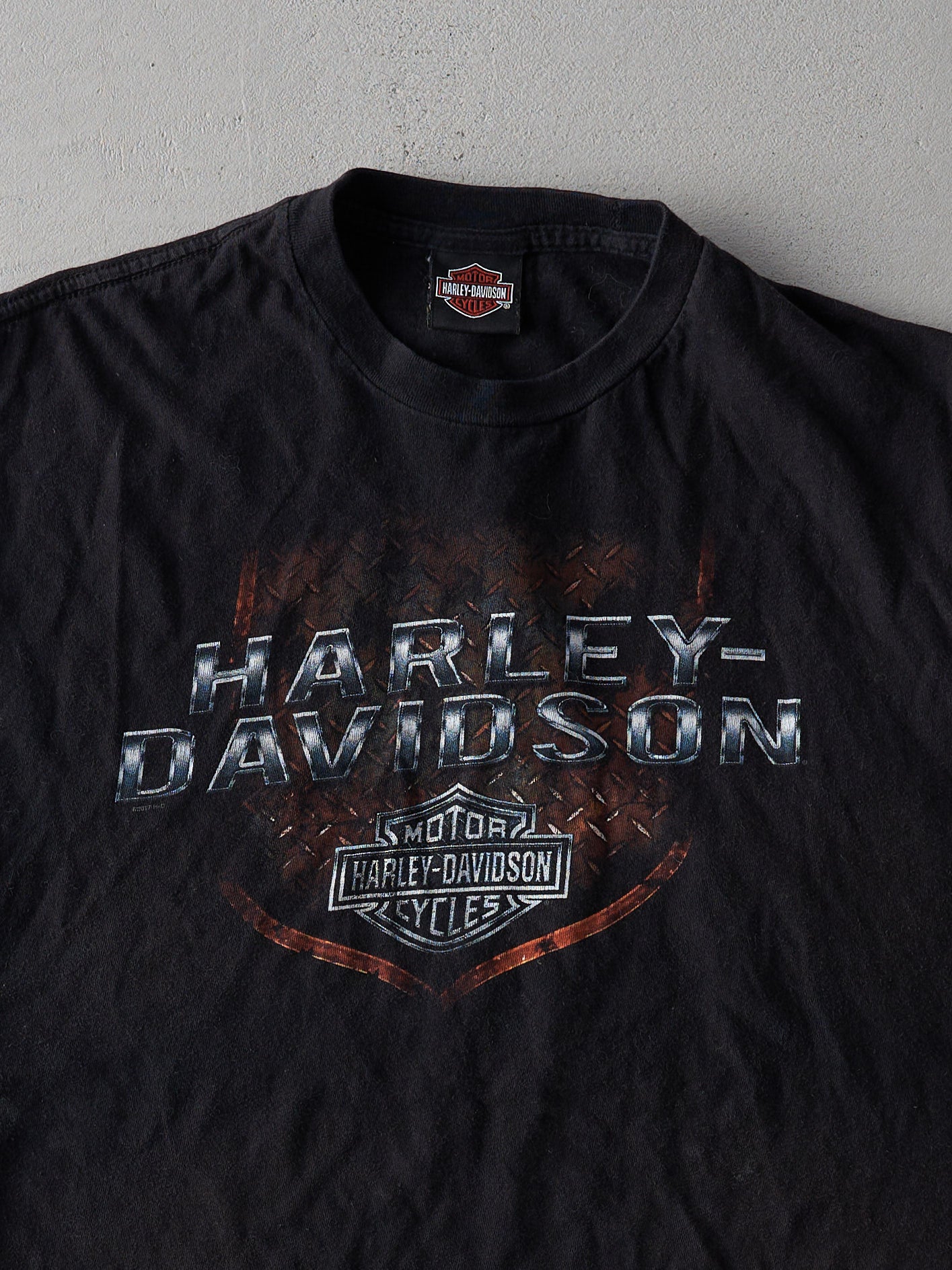 Vintage Y2K Black Detroit & Taylor Harley Davidson Tank (L)