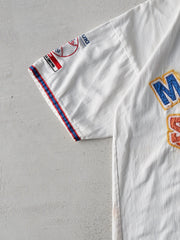 Vintage 93' White Molson SLO Pitch Cotton Baseball Jersey (L)