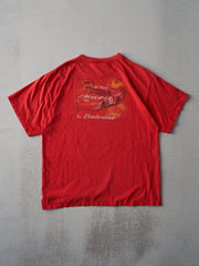 Vintage Y2K Red Dale Jr Budweiser Racing Tee (M)