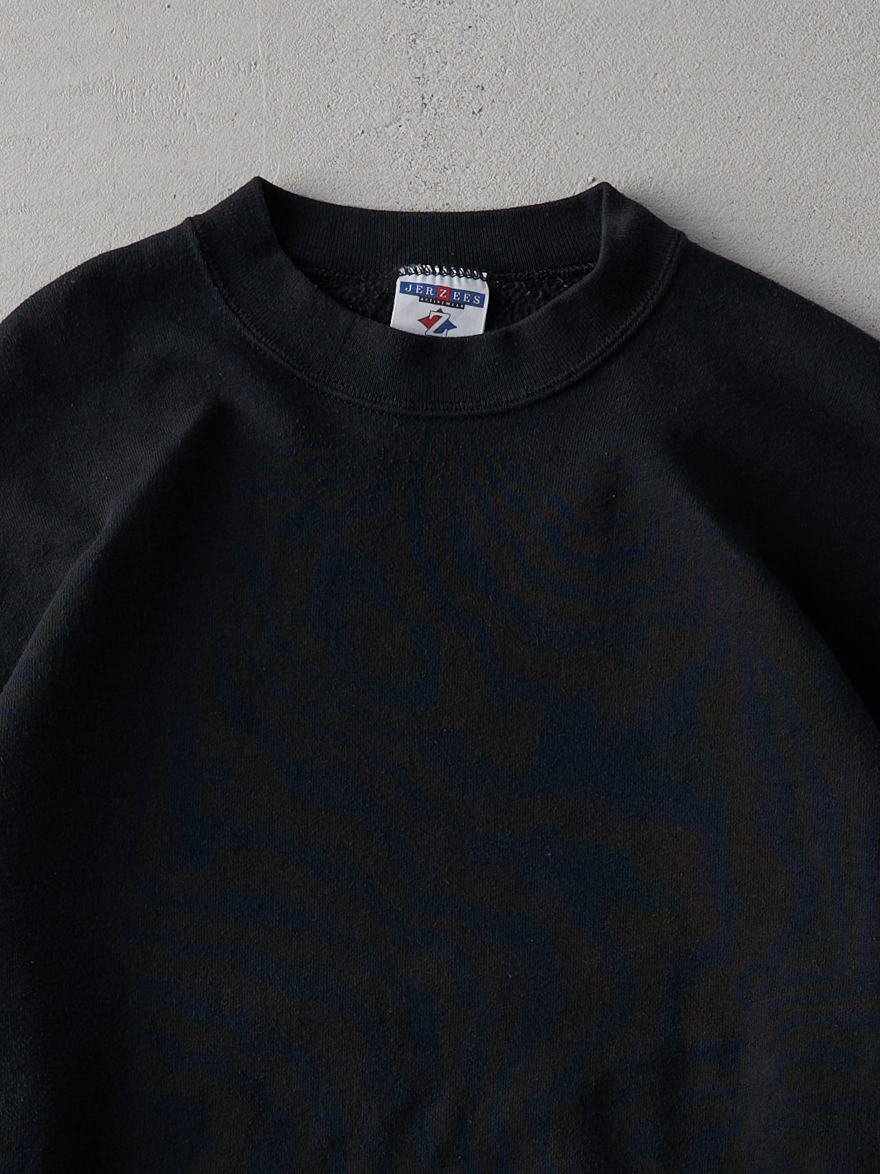 Vintage 90s Black Blank Crewneck (M)