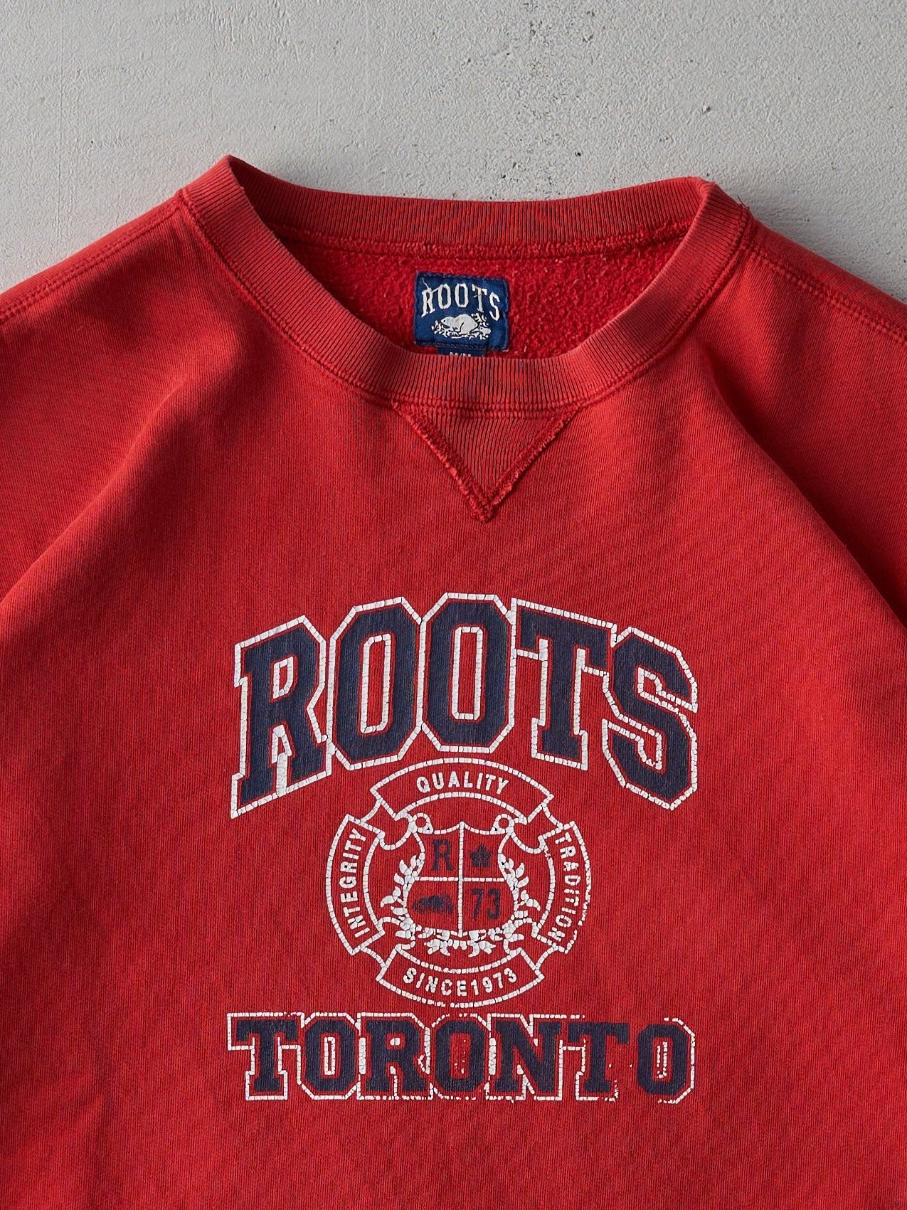 Vintage 90s RARE Red Roots Toronto Boxy Crewneck (L)