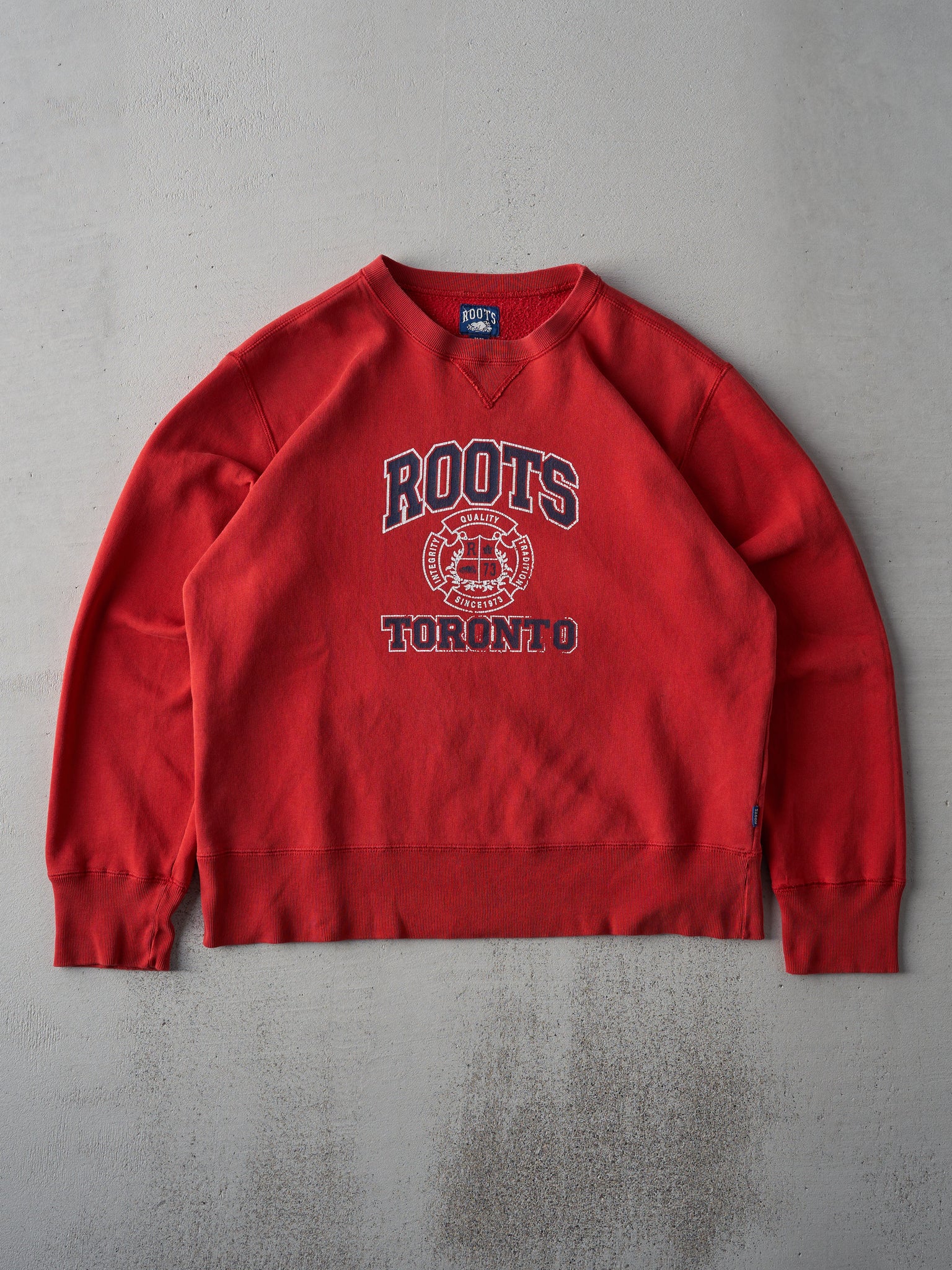 Vintage 90s RARE Red Roots Toronto Boxy Crewneck (L)