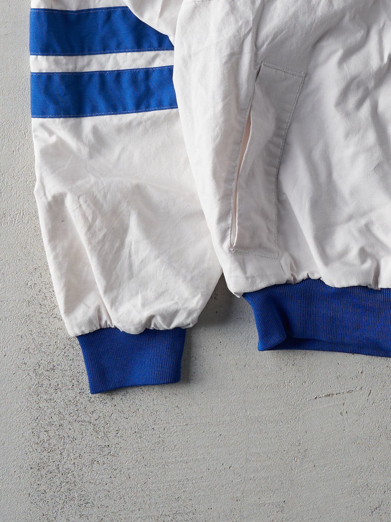 Vintage 90s White and Blue Light Beer Jacket (L)