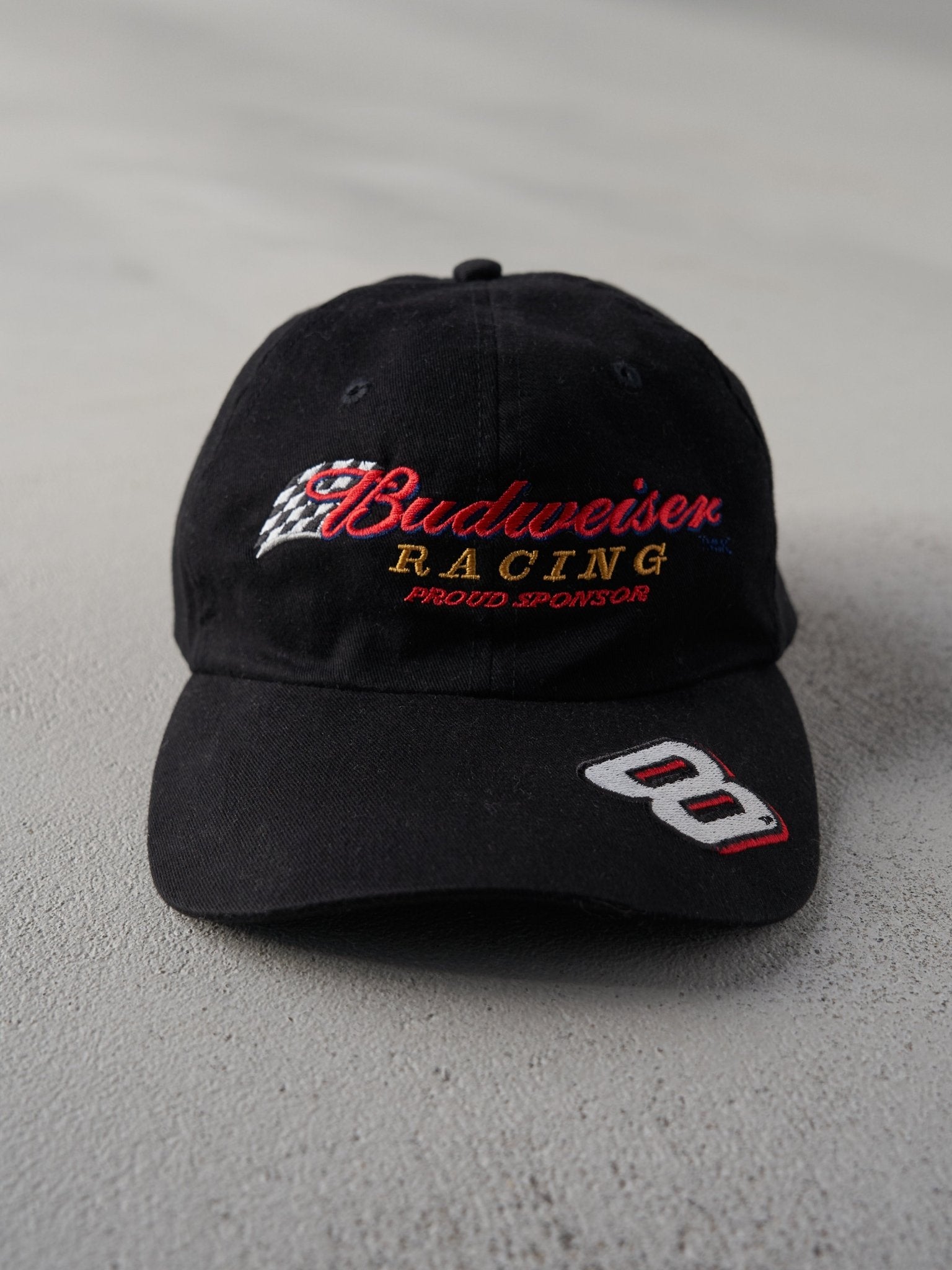 Vintage Black Dale Jr Budweiser Racing Hat