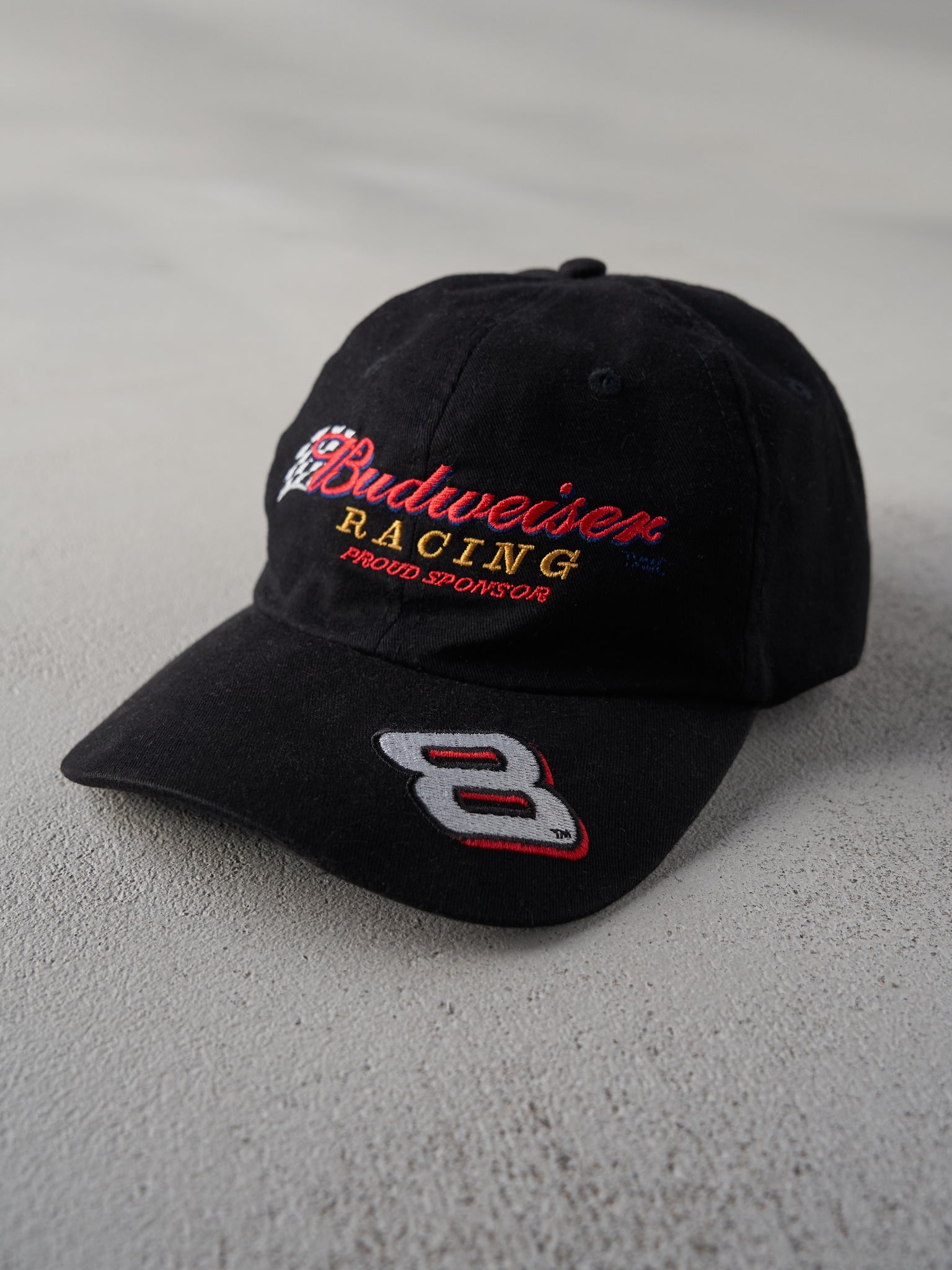 Vintage Black Dale Jr Budweiser Racing Hat