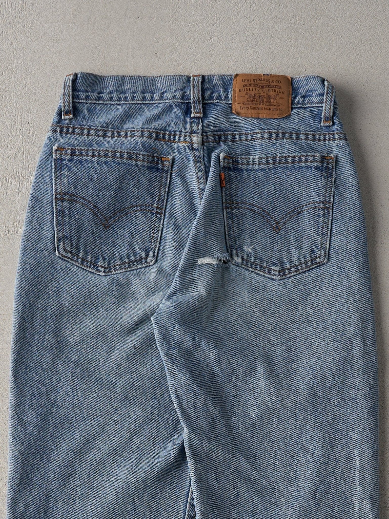 Vintage 90s Light Wash Levi's Orange Tab Jeans (26x30)