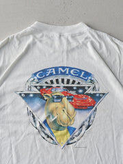 Vintage 90s White RARE Camel Cigarette Single Stitch Tee (L)