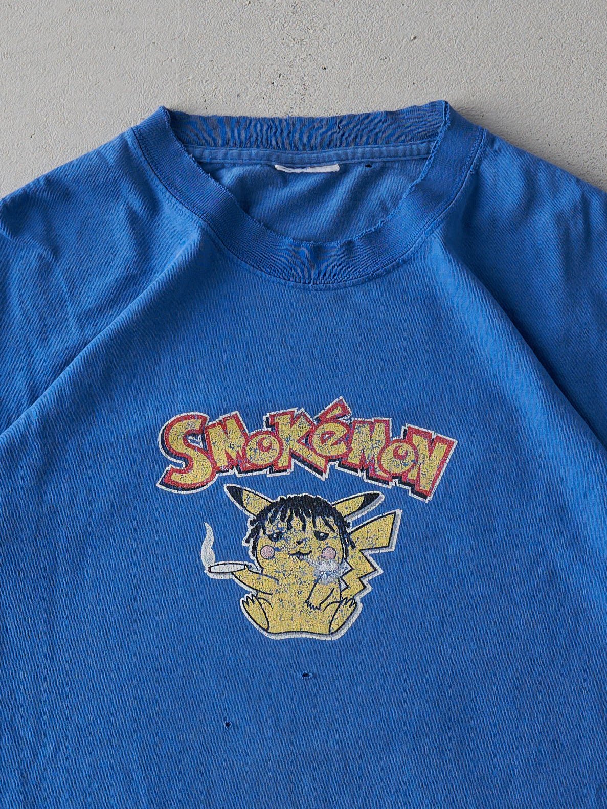 Vintage 90s Royal Blue Smokémon Tee (M)