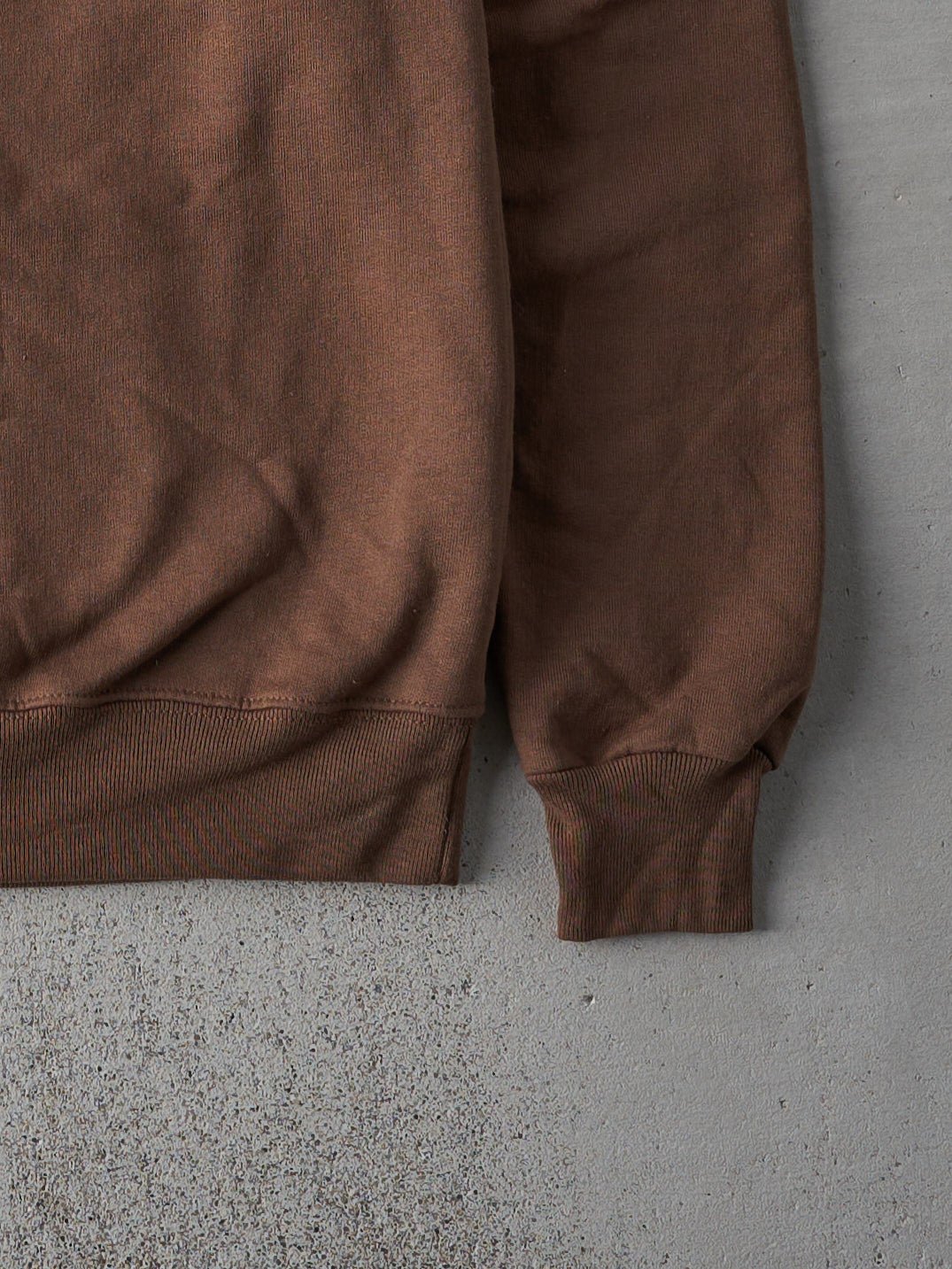 Vintage Y2K Faded Chocolate Brown Blank Crewneck (S/M)