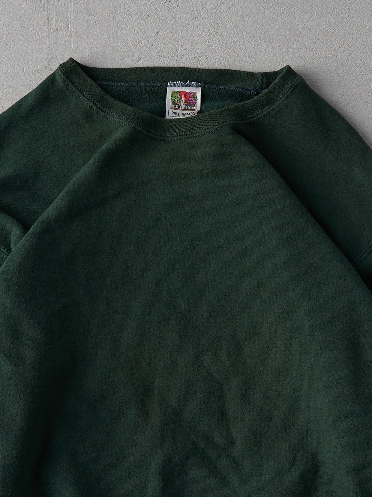 Vintage 90s Forest Green Blank Crewneck (M)
