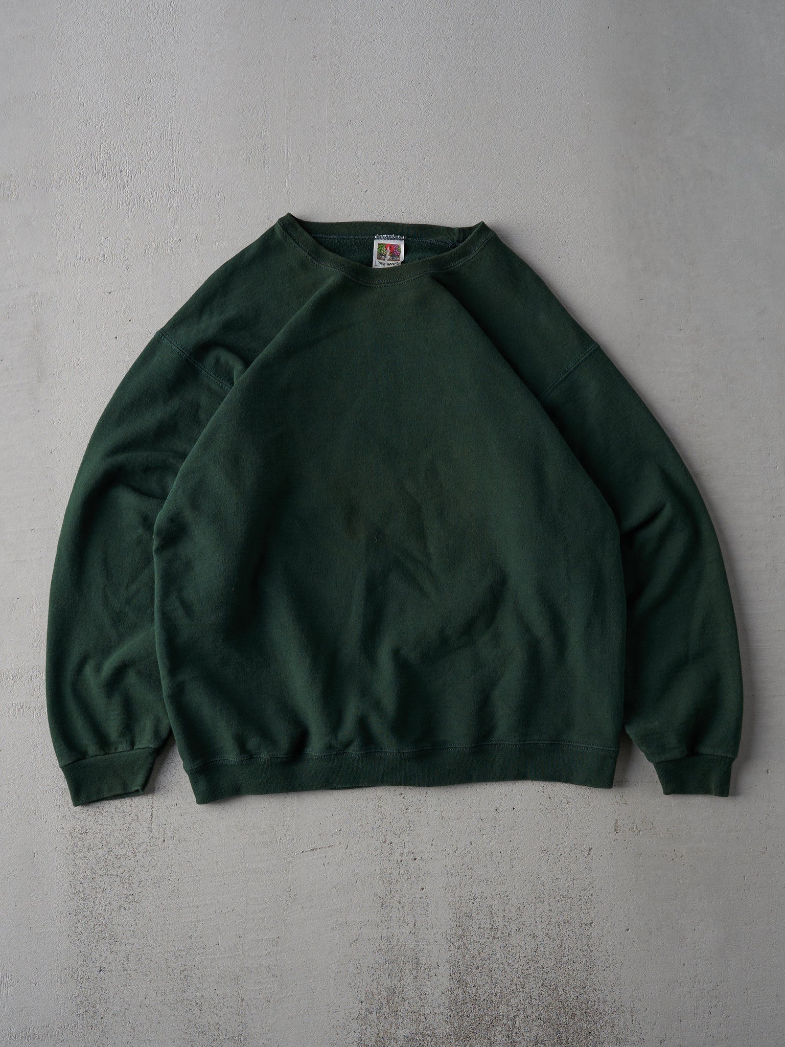 Vintage 90s Forest Green Blank Crewneck (M)