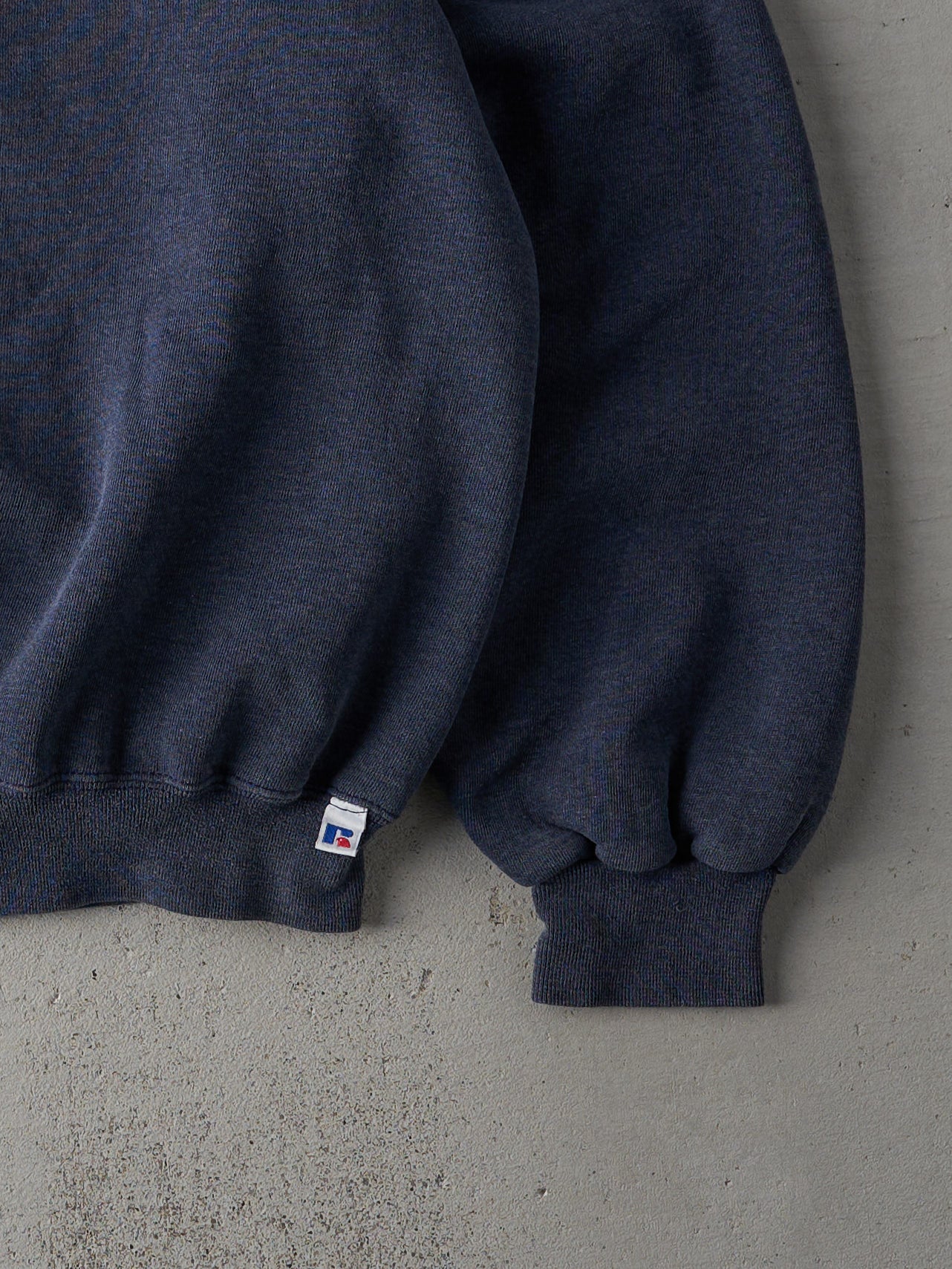 Vintage 90s Deep Blue Russell Athletics Blank Crewneck (XL)