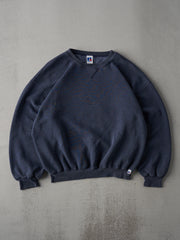 Vintage 90s Deep Blue Russell Athletics Blank Crewneck (XL)