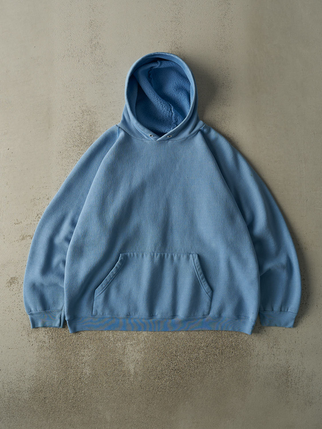 Vintage 90s Baby Blue Blank Hoodie (XL/XXL)