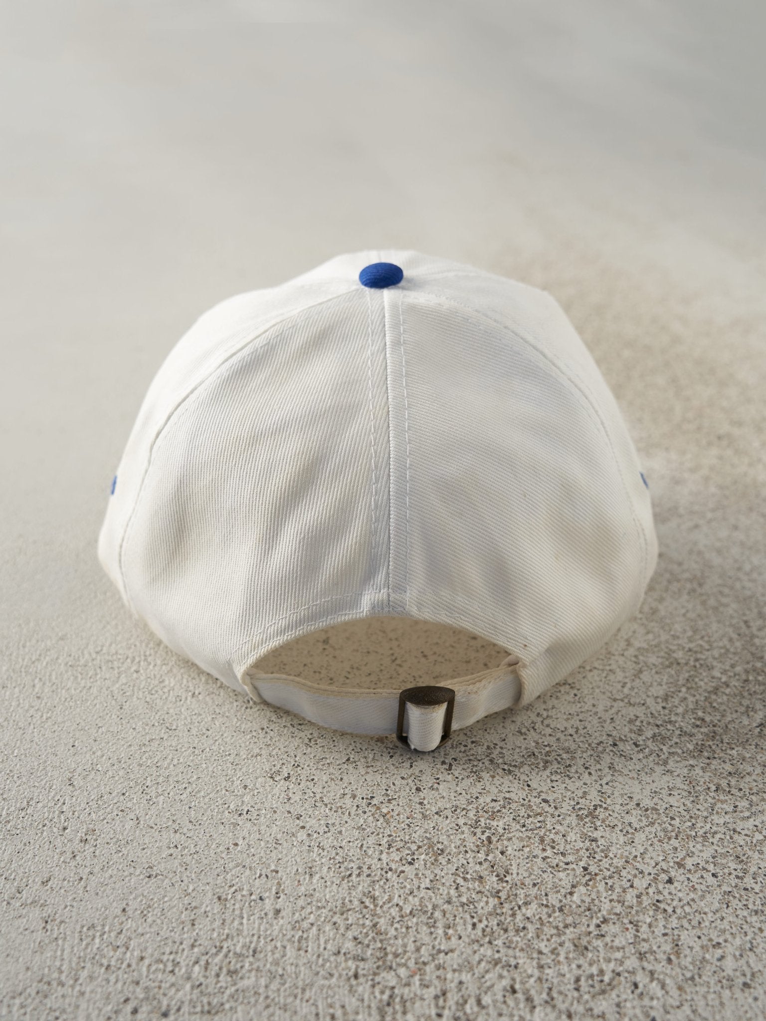Vintage 90s White & Blue Canuck Embroidered Strapback Hat