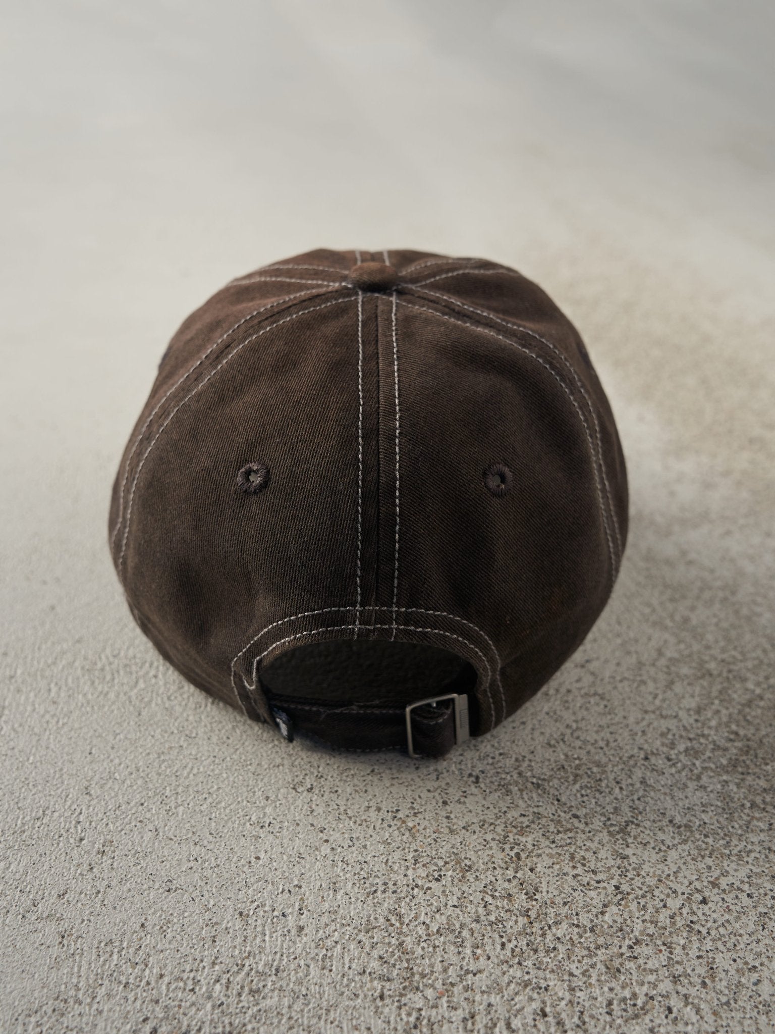 Vintage Y2K Sun Faded Black Puma Strapback Hat