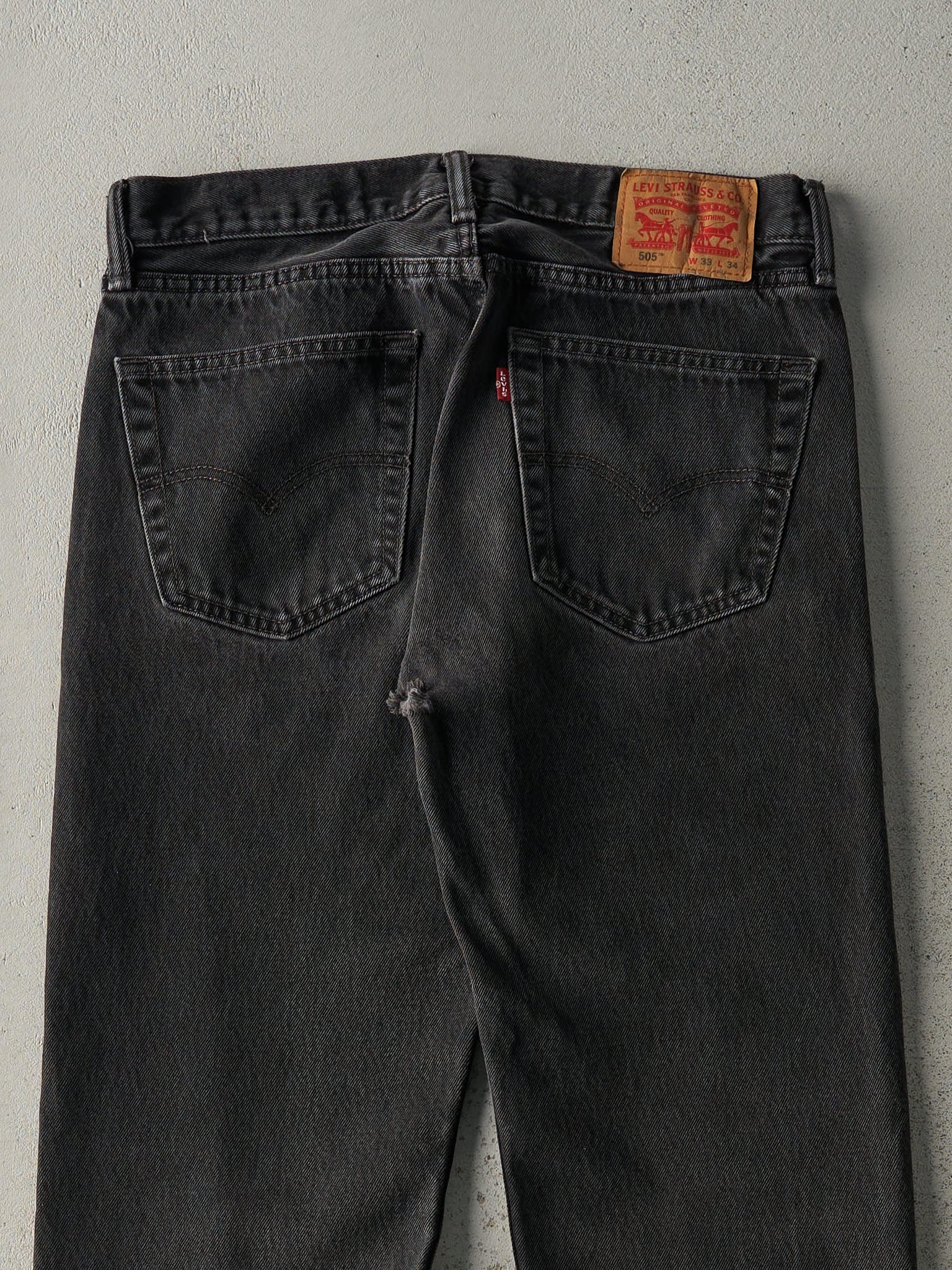 Vintage Y2K Black Levi's 505 Denim Pants (33x32.5)