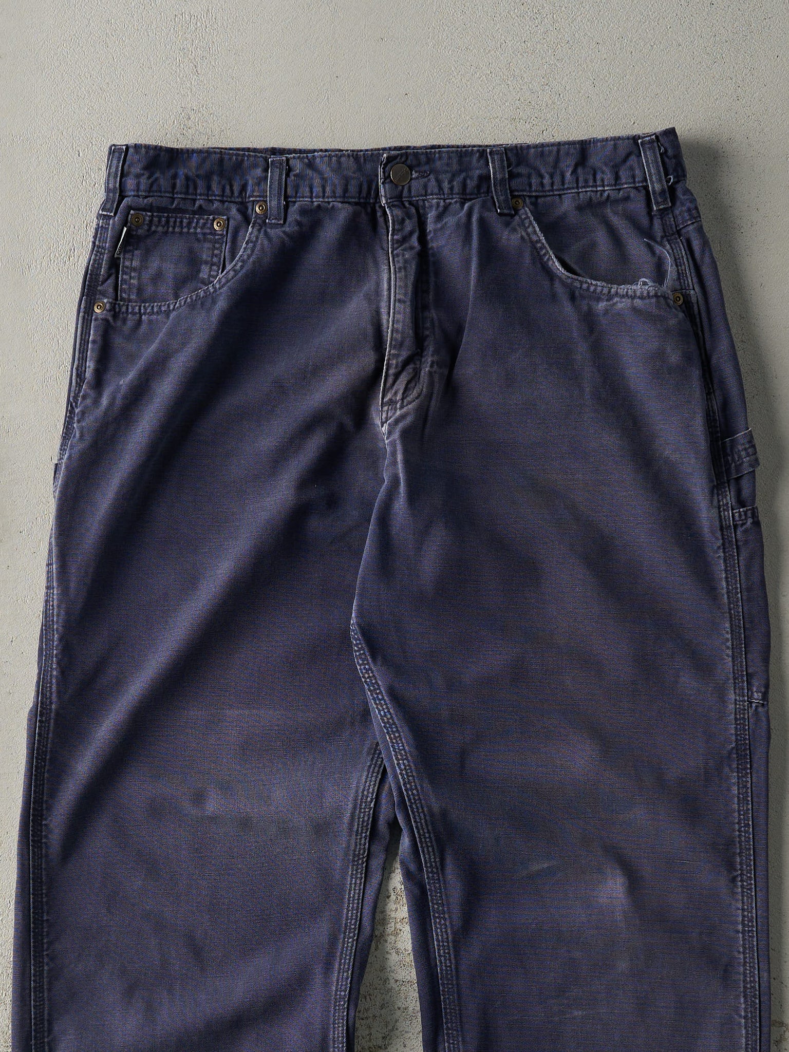 Vintage Y2K Navy Blue Carhartt Lightweight Carpenter Pants (37x31.5)