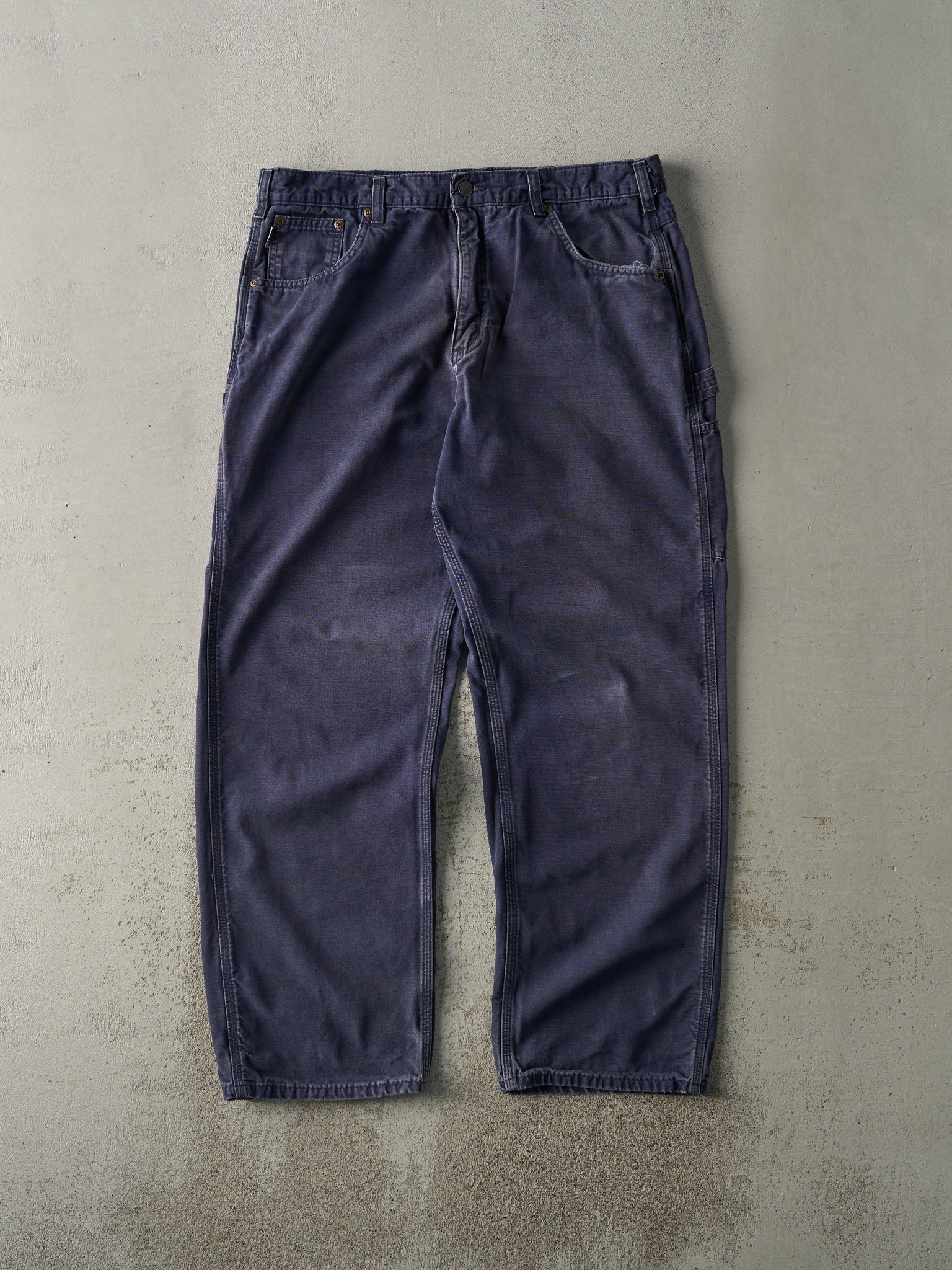 Vintage Y2K Navy Blue Carhartt Lightweight Carpenter Pants (37x31.5)