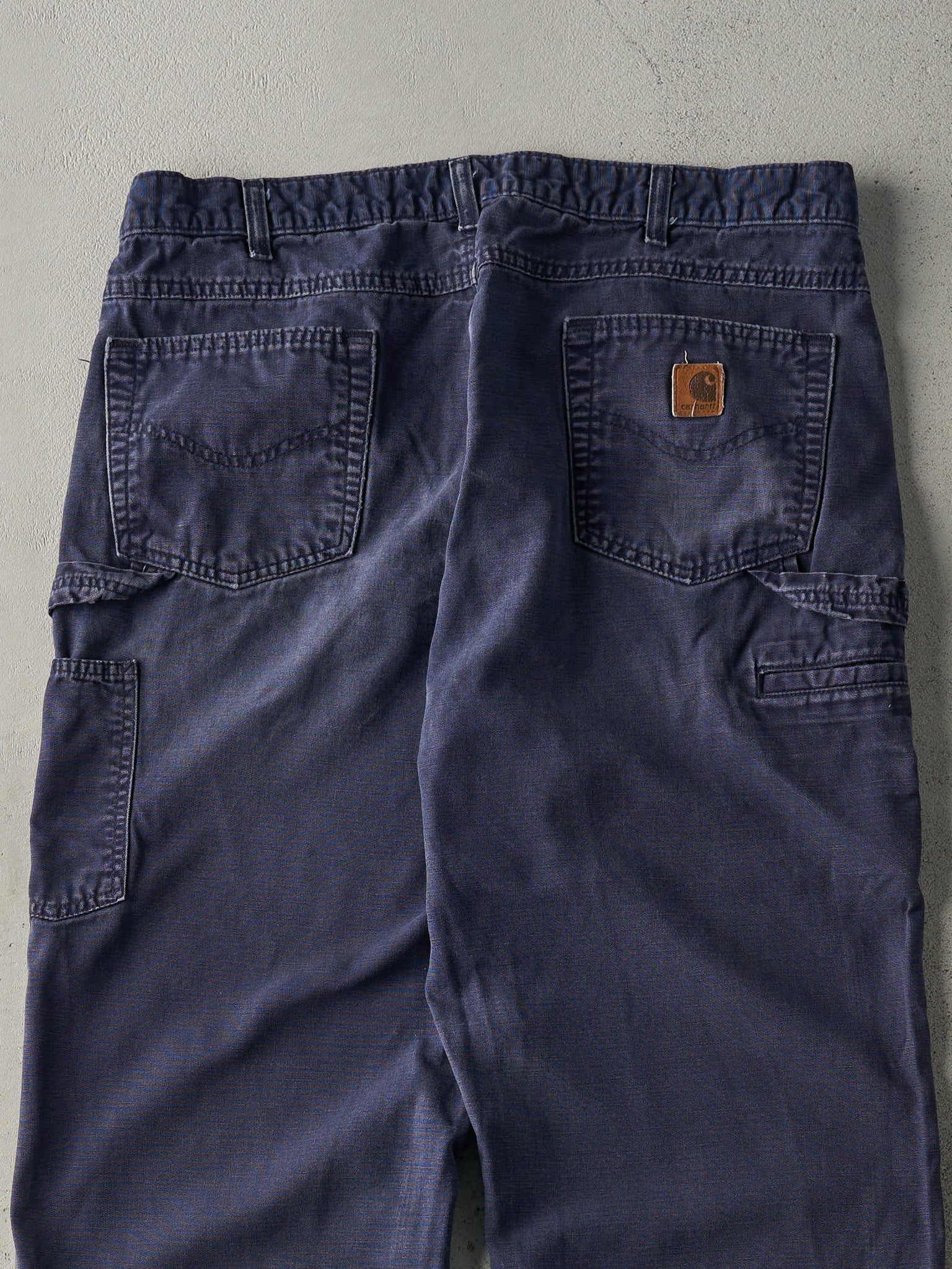 Vintage Y2K Navy Blue Carhartt Lightweight Carpenter Pants (37x31.5)