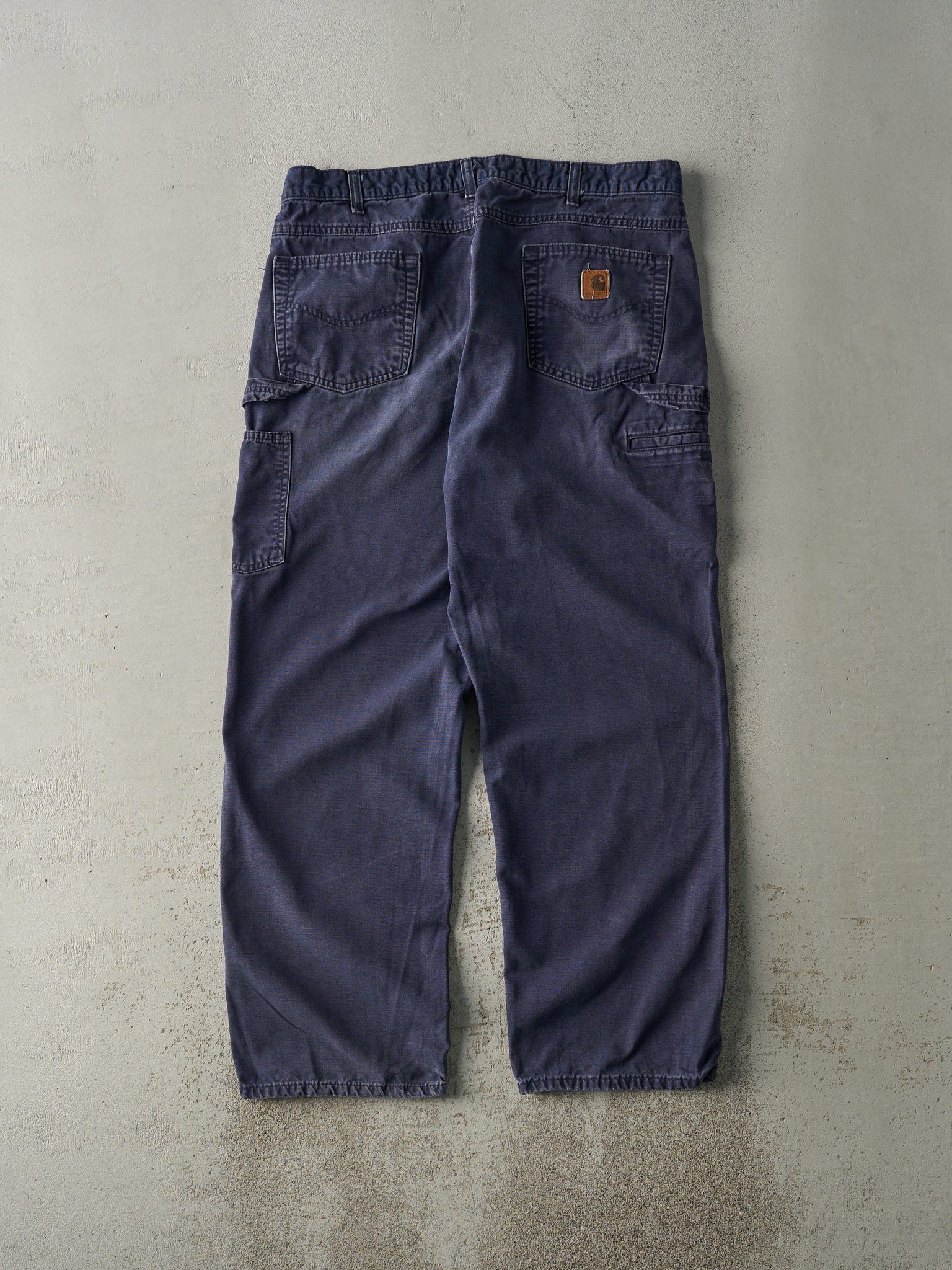 Vintage Y2K Navy Blue Carhartt Lightweight Carpenter Pants (37x31.5)