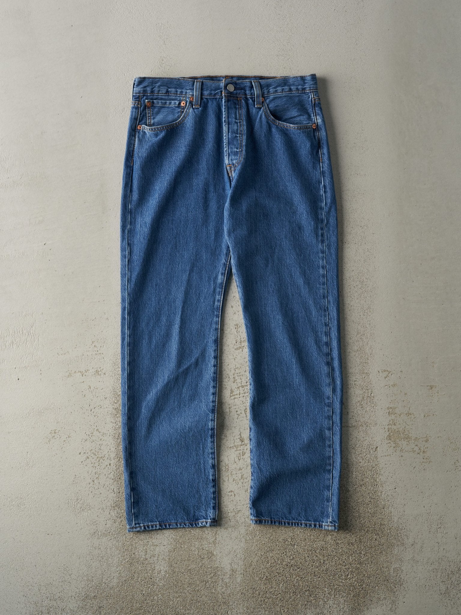 Vintage Y2K Dark Wash Levi's 501 Jeans (33x29)