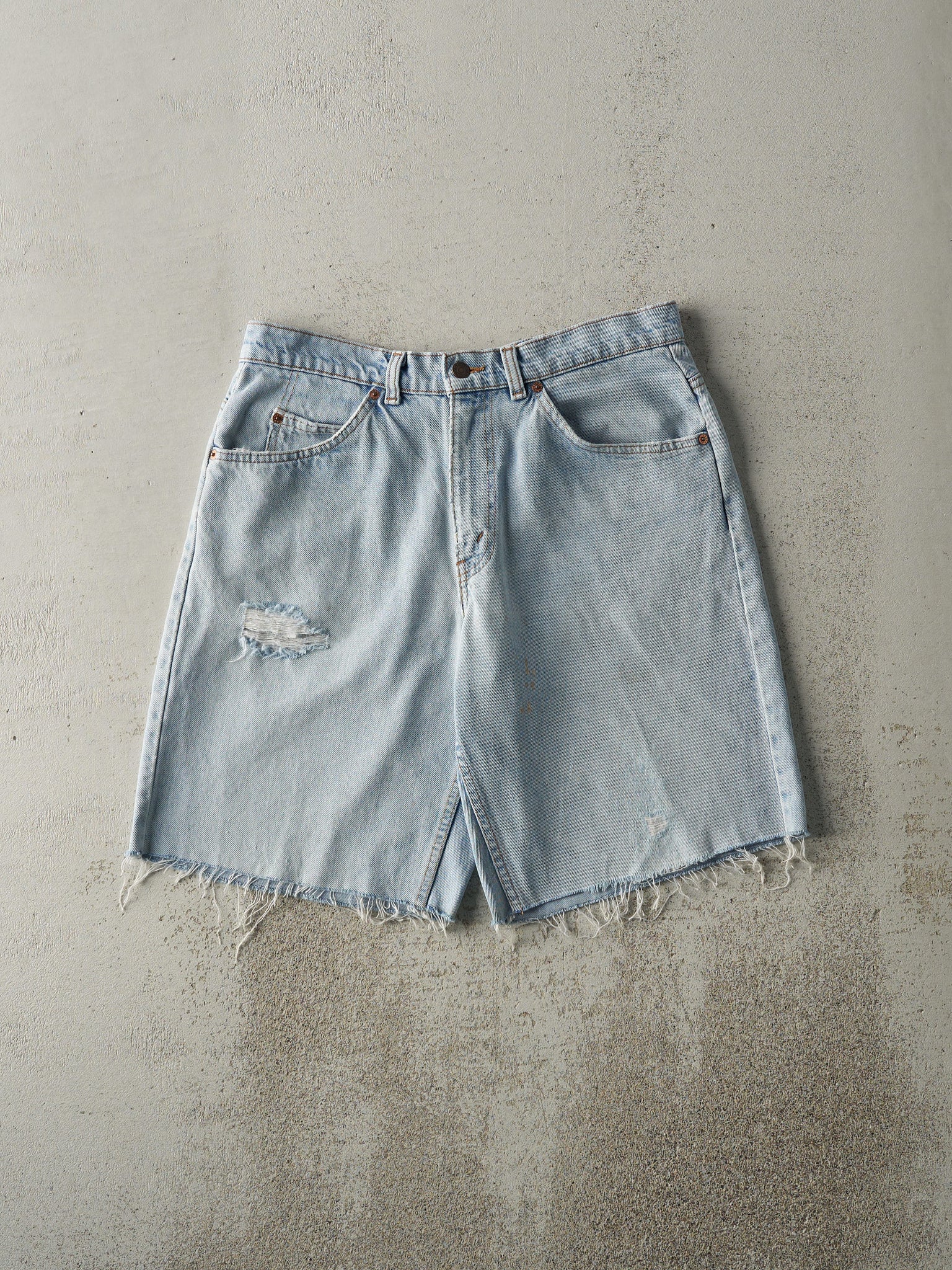 Vintage 80s Light Wash Levi's Orange Tab Jean Shorts (33x10)