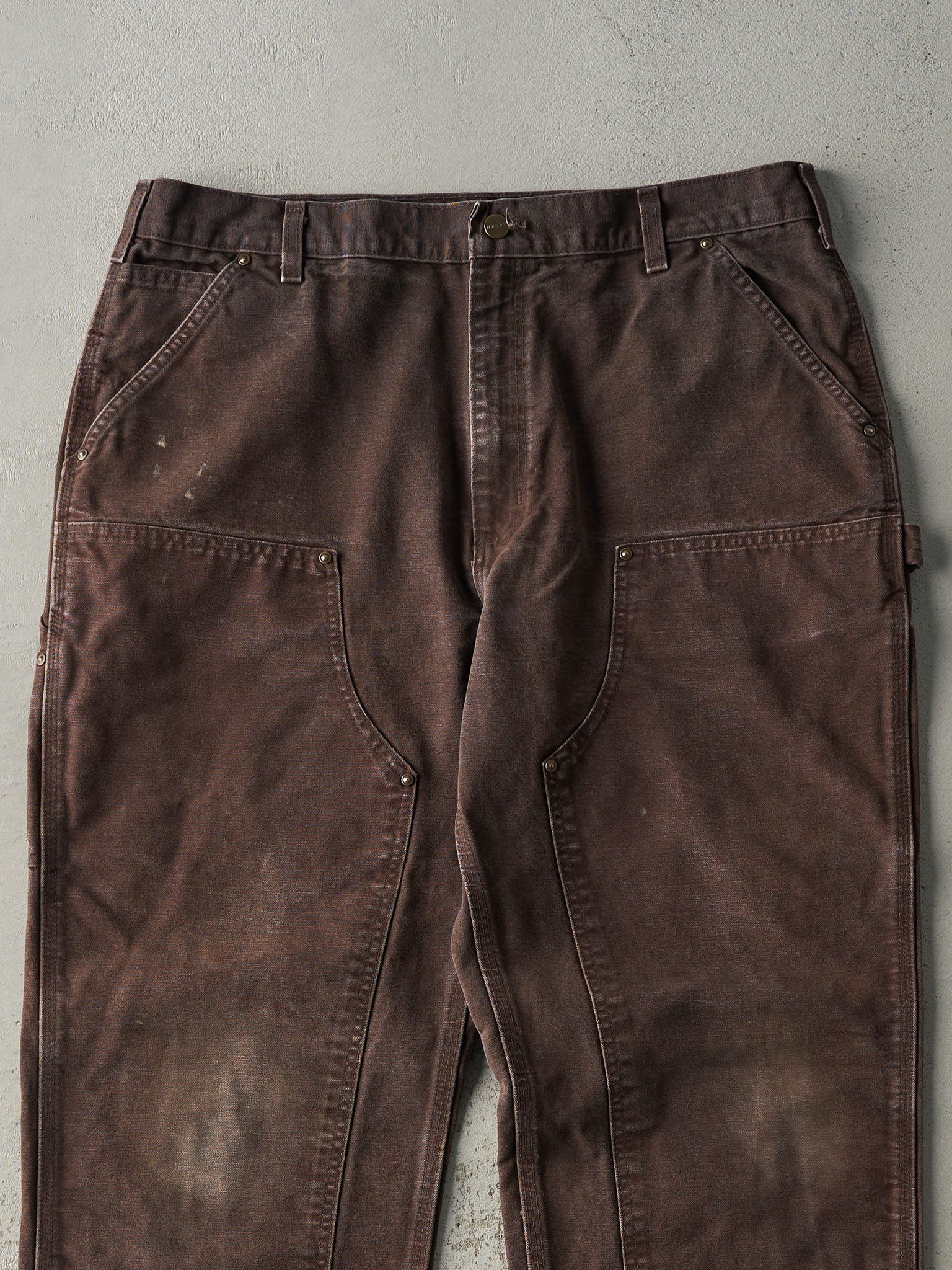 Vintage Y2K Brown Carhartt Double Knee Carpenter Pants (37x32)