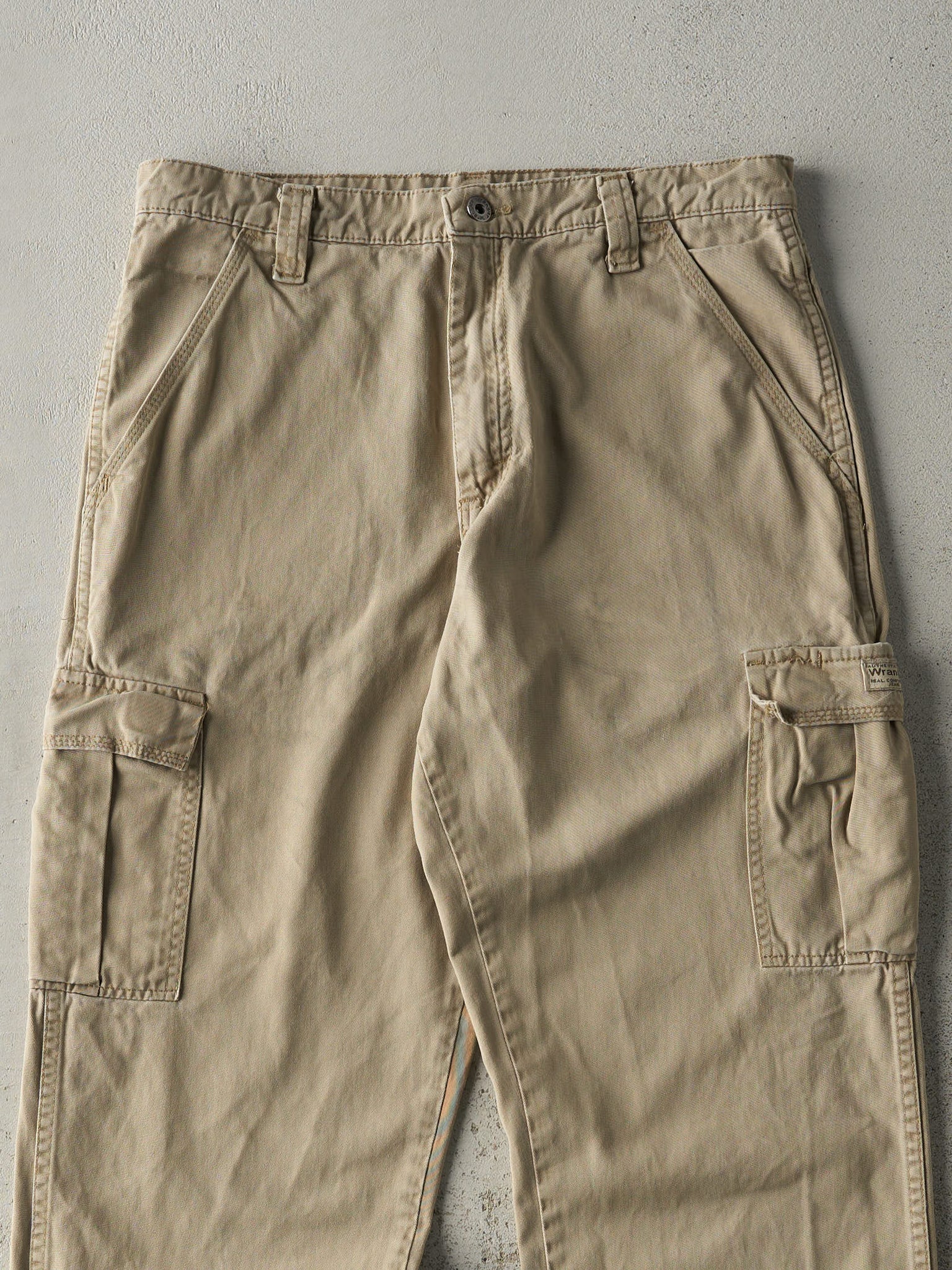 Vintage 90s Beige Wrangler Cargo Pants (32x32.5)