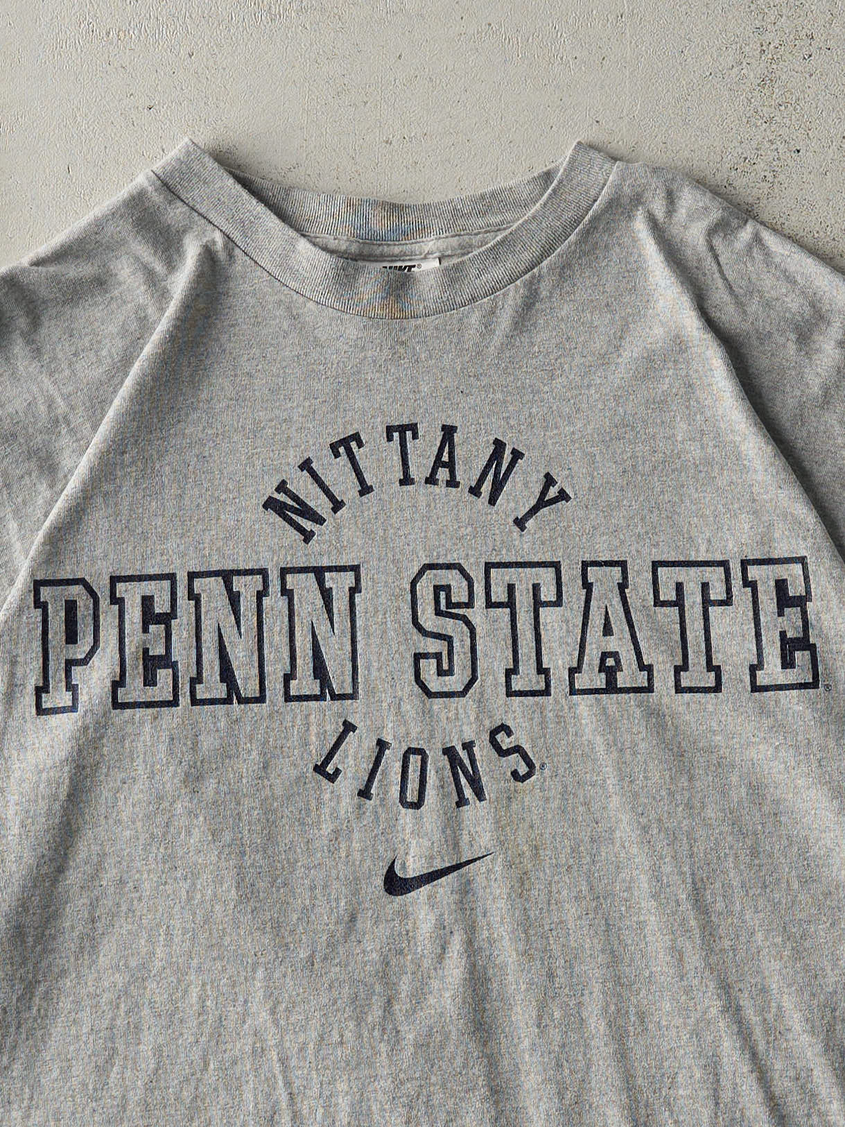 Vintage 90s Grey Nike x Penn State University Tee (XXL)