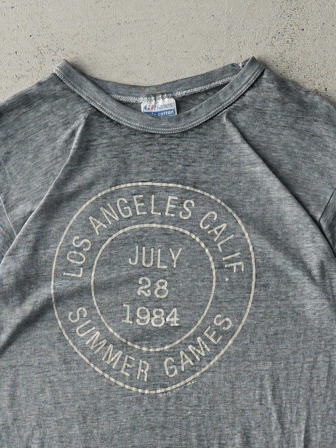 Vintage 84' Grey Los Angeles Summer Games Tee (S)