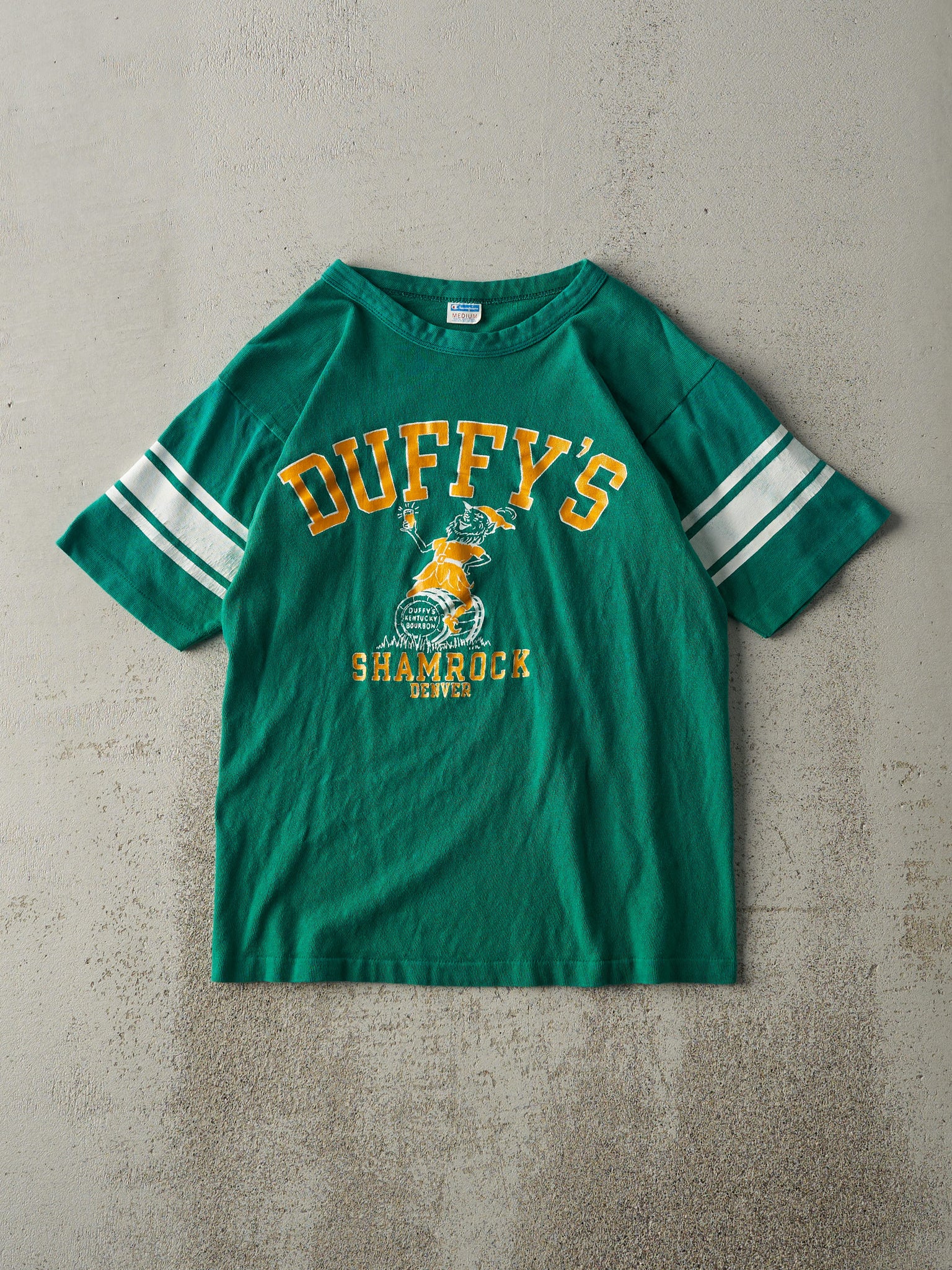 Vintage 70s Green Duffys Shamrock Denver Tee (XS)