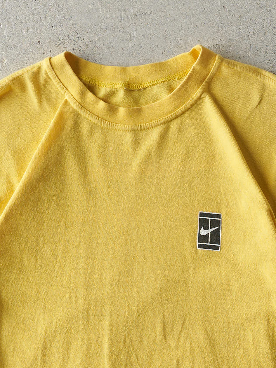 Vintage Y2K Yellow Nike Tennis Tee (S)