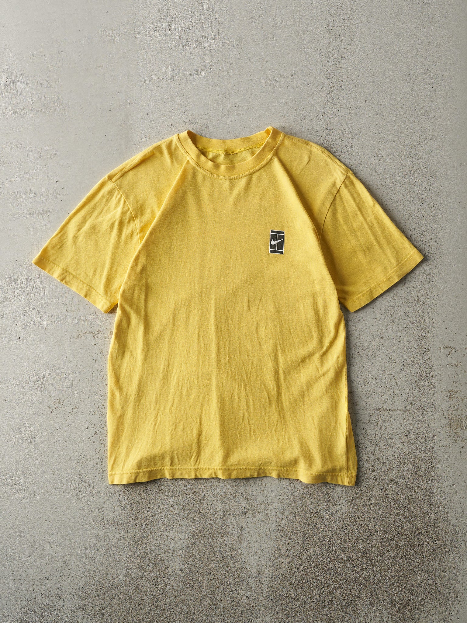 Vintage Y2K Yellow Nike Tennis Tee (S)