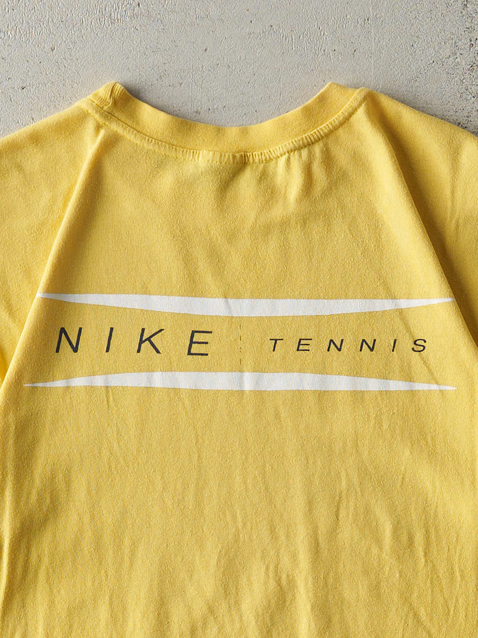 Vintage Y2K Yellow Nike Tennis Tee (S)