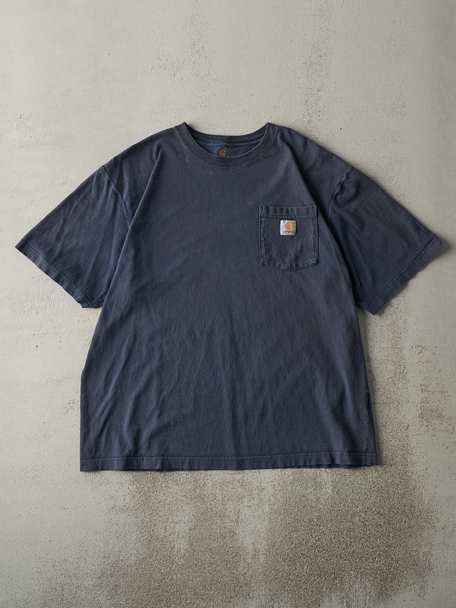 Vintage Y2K Navy Blue Carhartt Pocket Tee (L/XL)