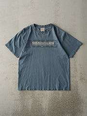 Vintage Y2K Slate Blue Nike Athletics Tee (M)