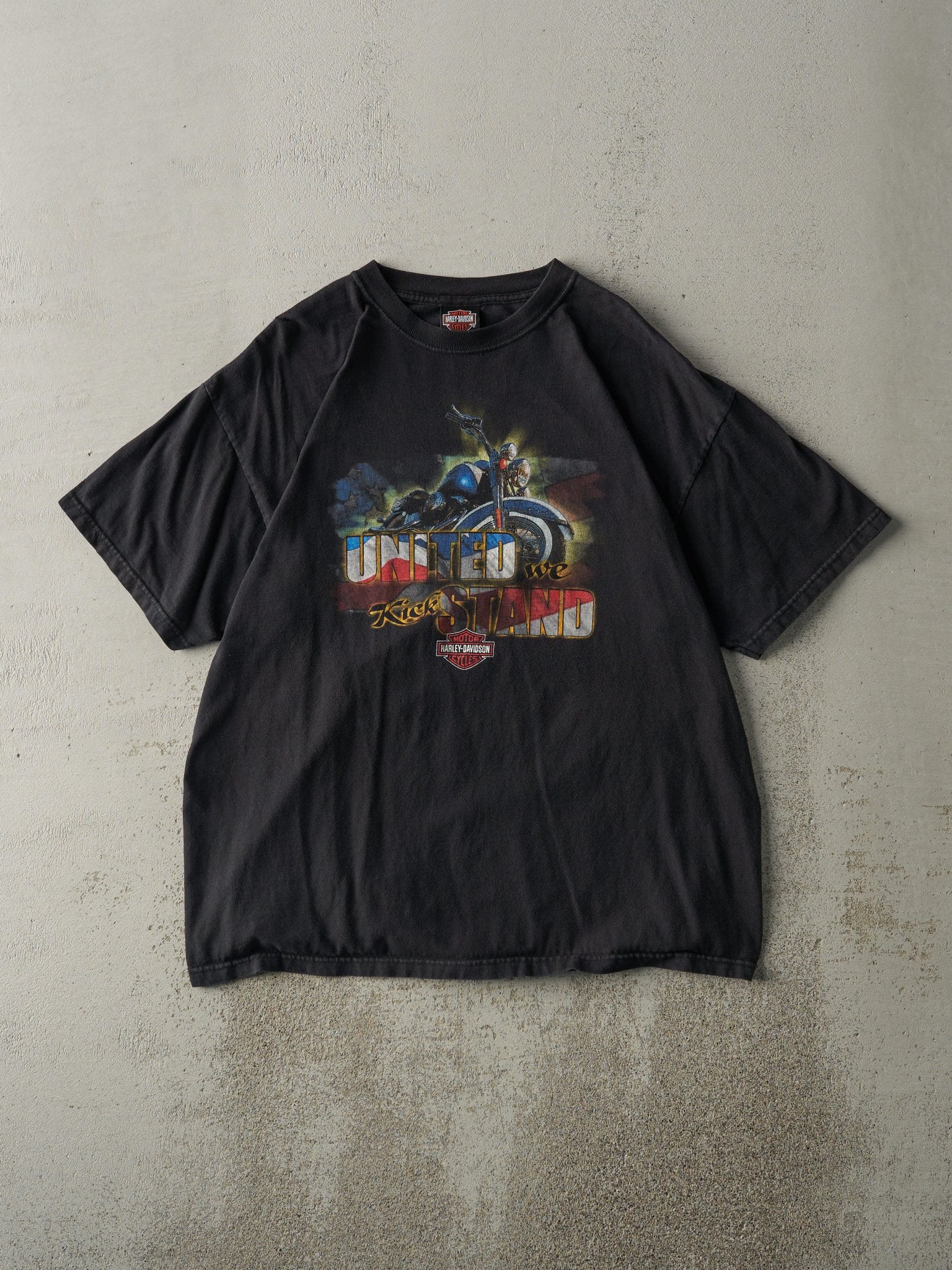 Vintage 06' Black Galeton, PA Harley Davidson Tee (L)