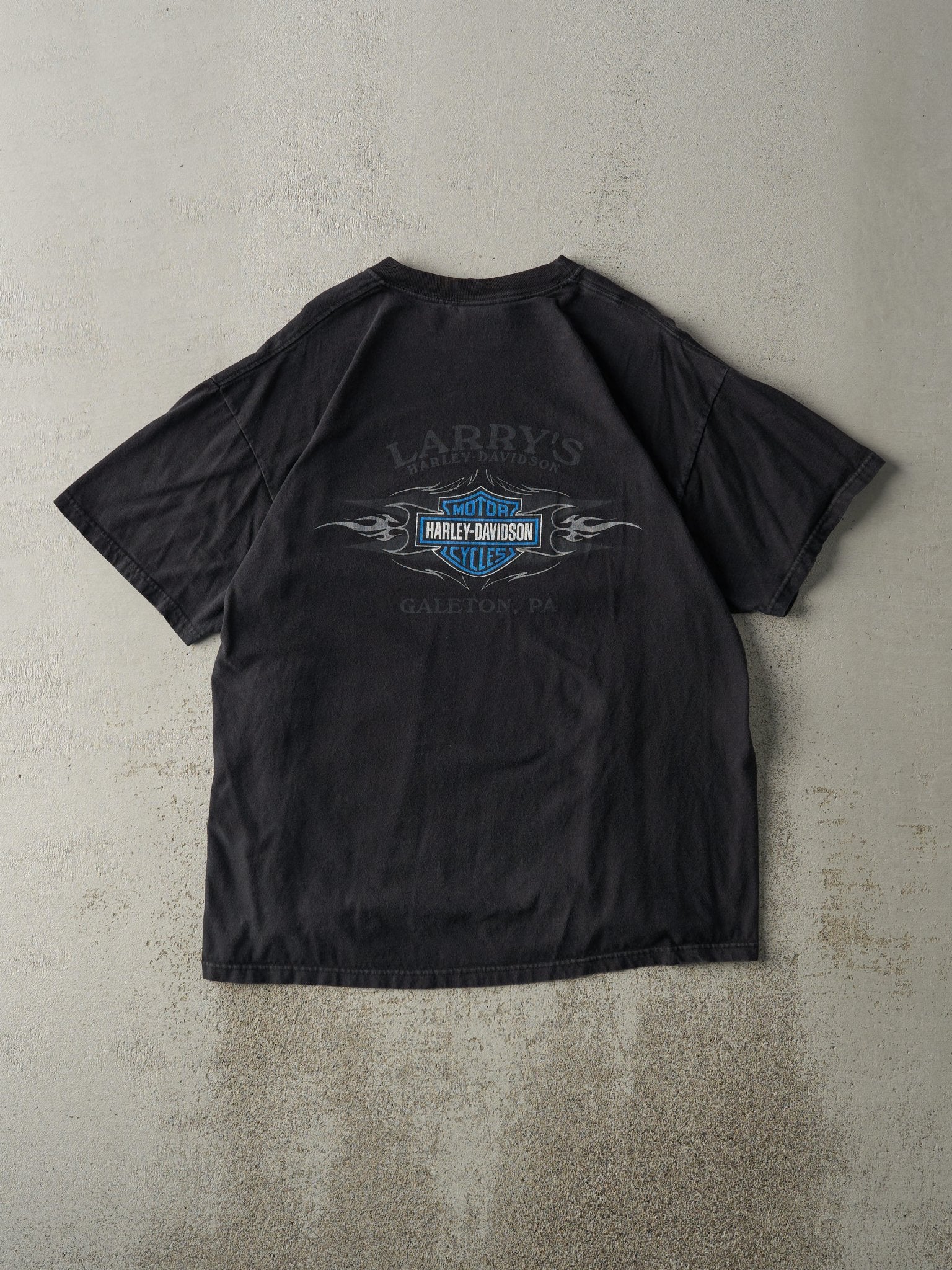 Vintage 06' Black Galeton, PA Harley Davidson Tee (L)