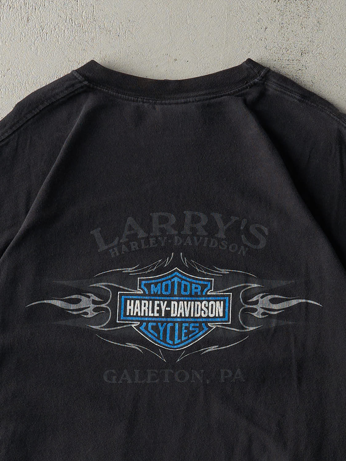 Vintage 06' Black Galeton, PA Harley Davidson Tee (L)
