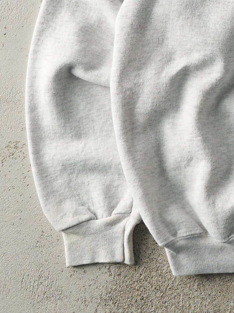 Vintage 90s Heather Grey Illinois Embroidered Crewneck (M)