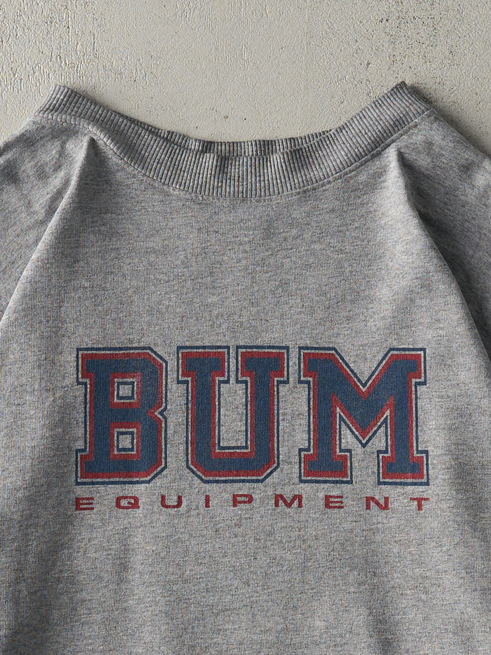 Vintage Y2K Grey Bum Equipment Lightweight Boxy Crewneck (L)