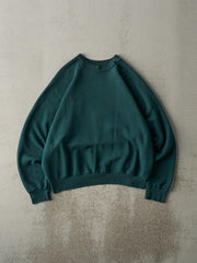 Vintage 80s Forest Green Blank Crewneck (M/L)