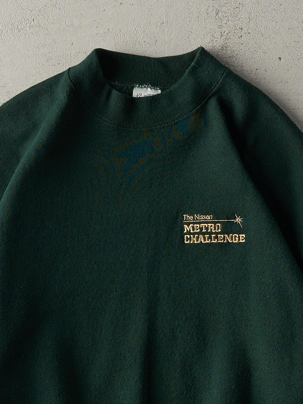 Vintage 90s Green Nissan Metro Challenge Crewneck (M)