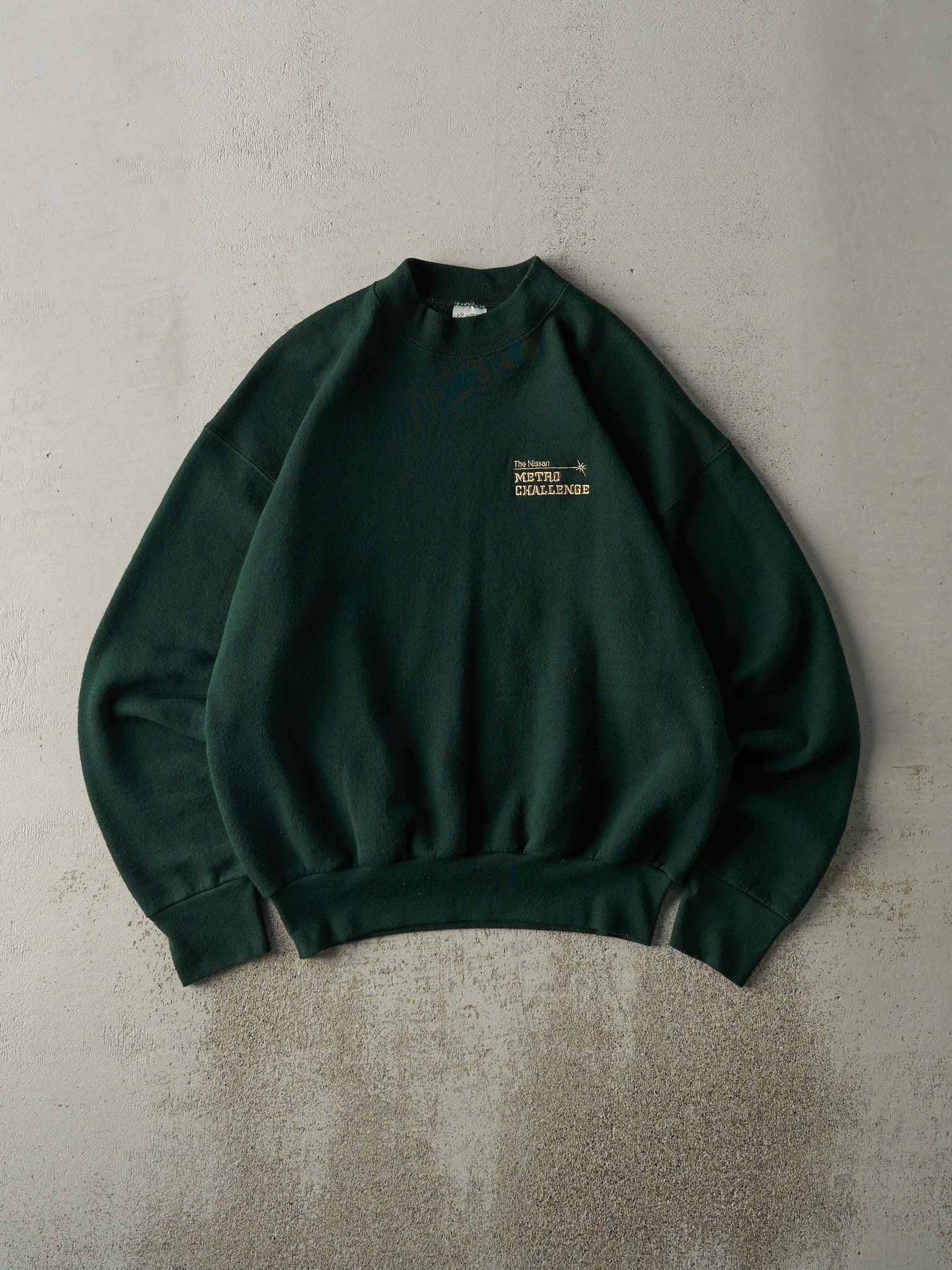 Vintage 90s Green Nissan Metro Challenge Crewneck (M)