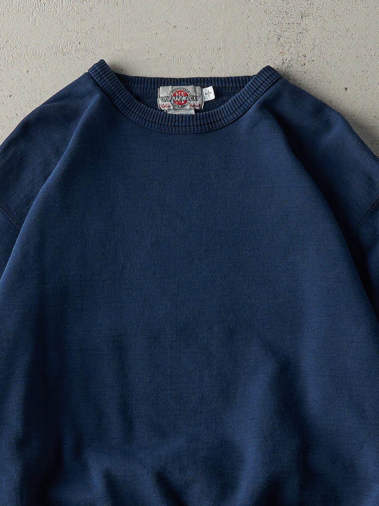 Vintage 90s Navy Blue Blank Crewneck (S/M)