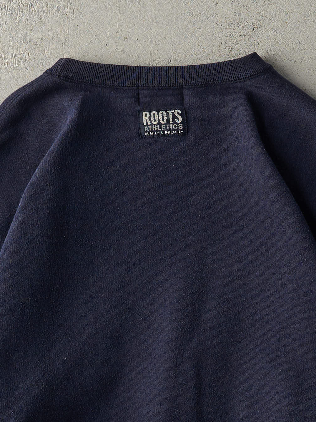 Vintage Y2K Navy Blue Roots Blank Crewneck (XL)