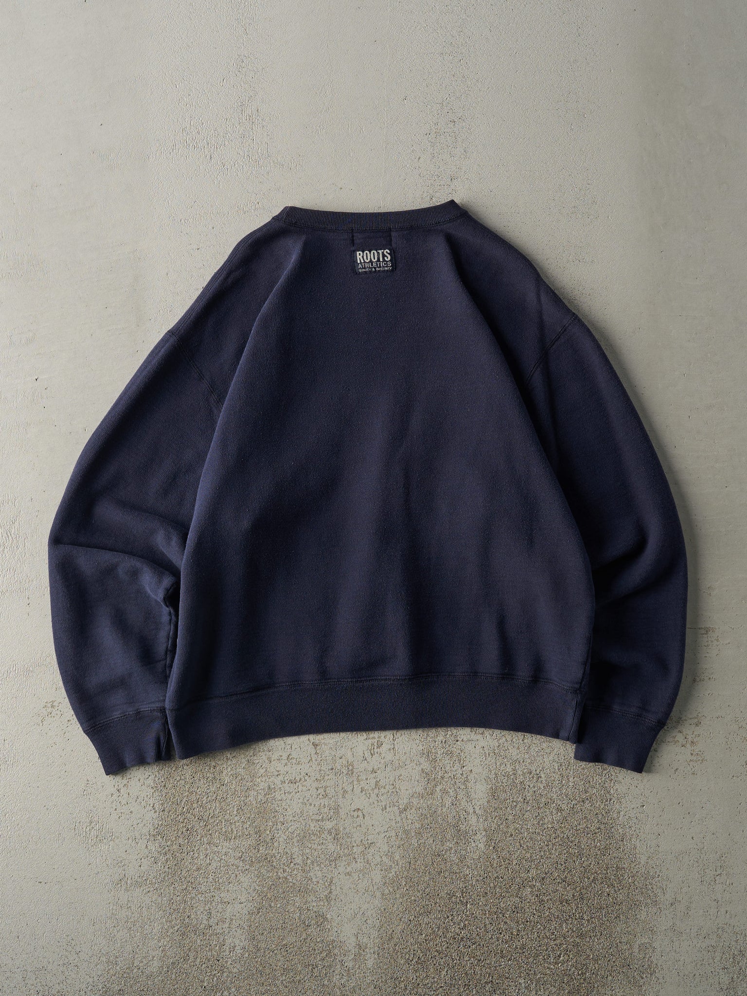 Vintage Y2K Navy Blue Roots Blank Crewneck (XL)