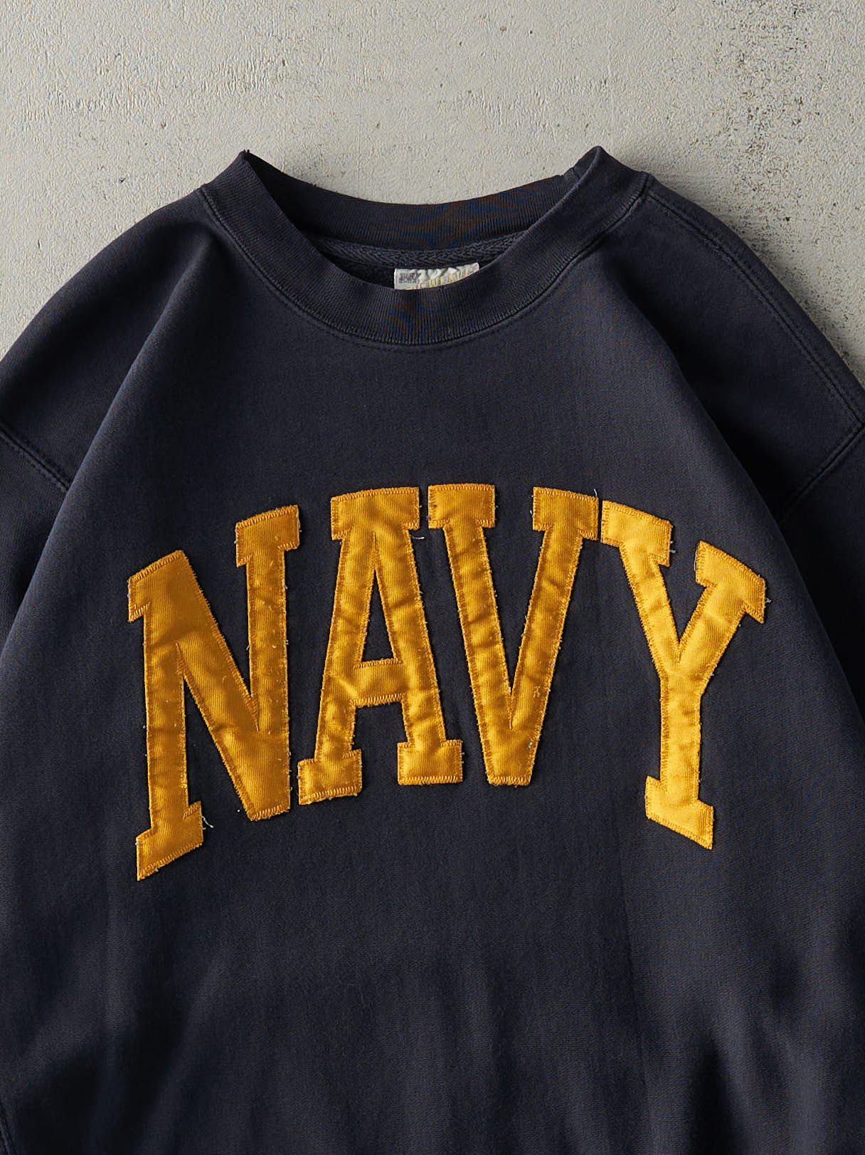 Vintage Y2K Navy Blue Navy Crewneck (M/L)