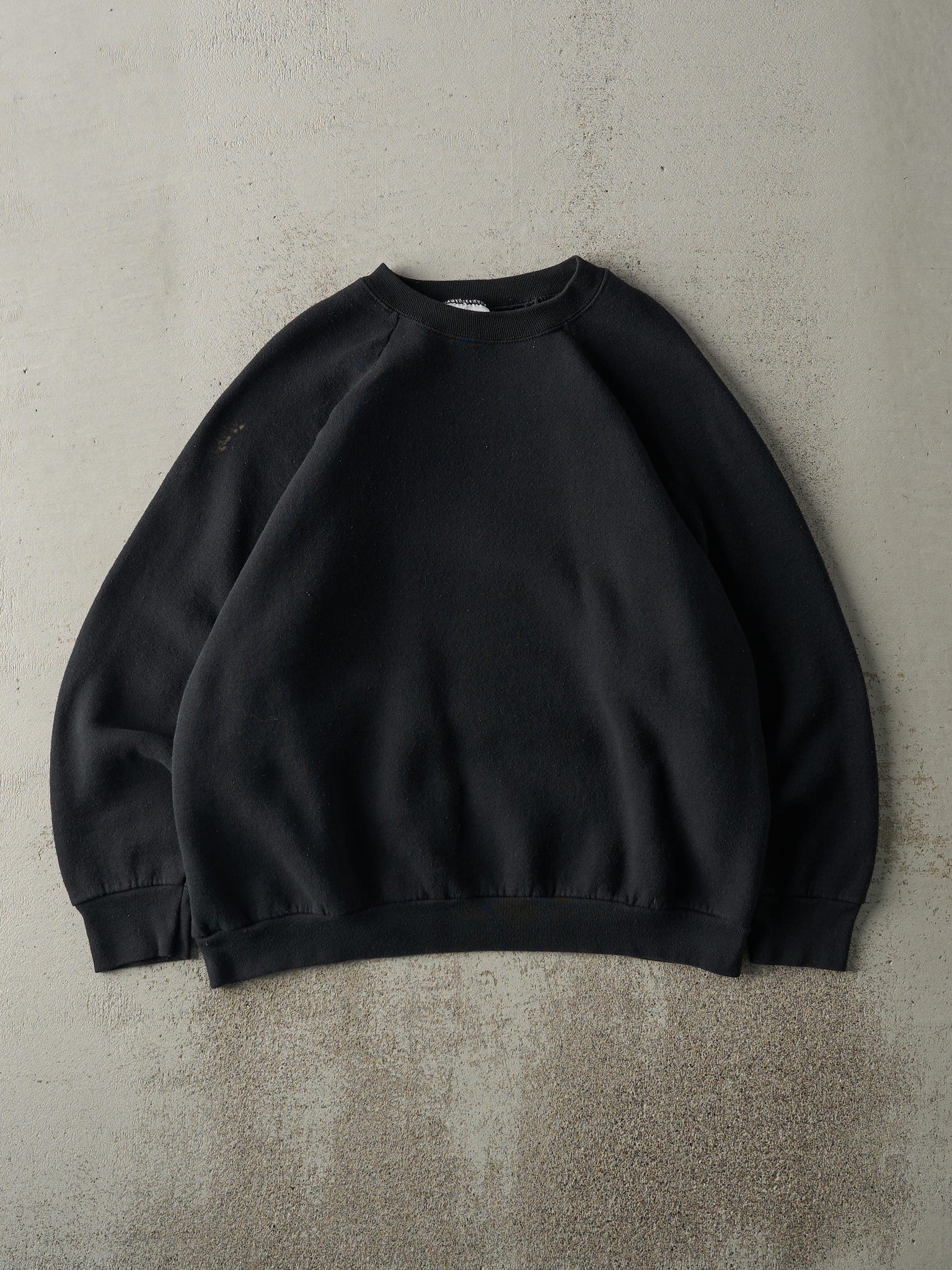 Vintage 80s Black Blank Crewneck (M)